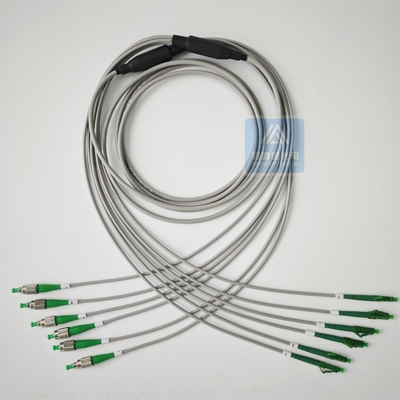 Grey Armored Fiber Patch Cord Lc Apc FC APC 6F Patch Jumper