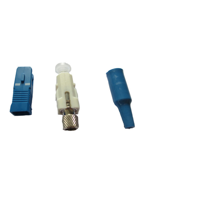 0.9mm Sc Upc視覚繊維のコネクターTelecomunicationは青いハウジングを分類する
